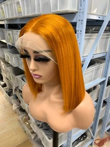 Pelucas de cabello humano Sunature 13X4 encaje completo jengibre flameante #350 pelucas de mujer 6 opciones - Imagen 1 de 5