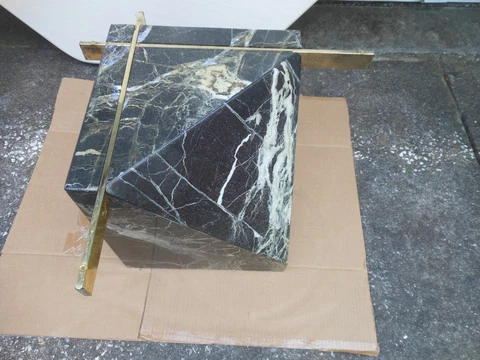 Vintage Artedi Marble Brass Coffee Table Base Mid Century Style Cover