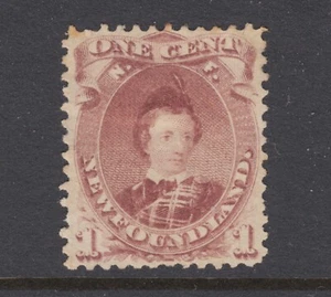 Newfoundland Sc 32A MNG. 1871 1c brown lilac KEVII, no gum, sound, F-VF - Picture 1 of 2