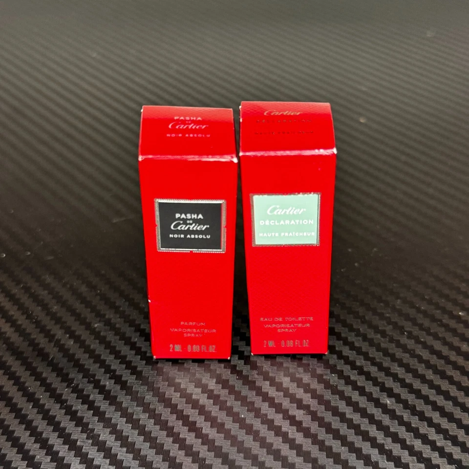 Nuevo Cartier Pasha Noir Absolu & Déclaration Haute Fraîcheur Perfume Muestra 2 ml Foto 1 de 1