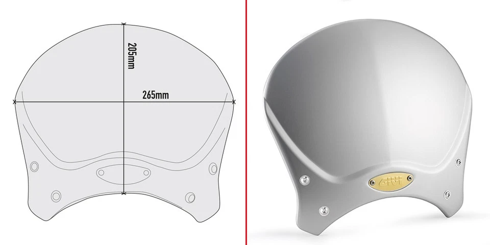 100AL CUPOLINO ALLUMINIO CAFE' RACER + ATTACCHI HONDA CMX 500 Rebel 2017-2019 - Immagine 1 di 1