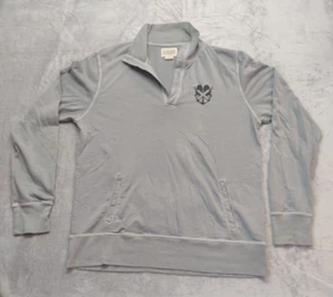 Sol Angeles Fortunate Sun Langarm Taschen Polo Rugby Shirt Large grau - Bild 1 von 8