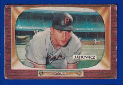 VIC JANOWICZ Pirates 1955 BOWMAN #114 GOOD NO CREASES - Image 1 of 2