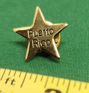 Puerto Rico Star Shaped Lapel Pin - Picture 1 of 3