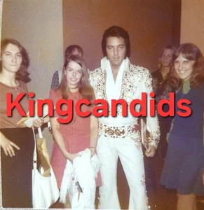 Original Photo Of Elvis And Fans At The Las Vegas Hilton August 28, 1973 - Picture 1 of 2