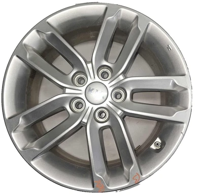 14 15 KIA SORENTO Wheel 17X7 SILVER 5 DOUBLE SPOKE PN 529101U275 - Image 1 of 4