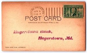 1904 Doremus Machine Cancellation - Waynesboro, PA - 1c postcard #323 - Picture 1 of 2
