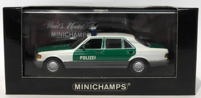 Minichamps 1/43 Scale Diecast 430 039390 - 1991 Mercedes Benz 420 SEL - Polizei - Image 1 of 3