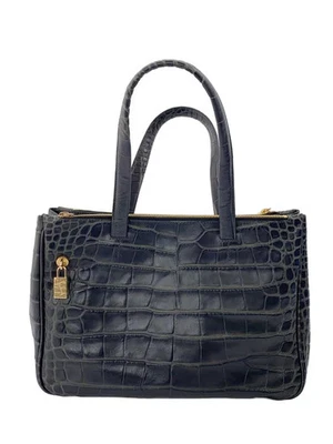 FURLA Tote Bag Leather BLK Solid Color - Image 1 of 4
