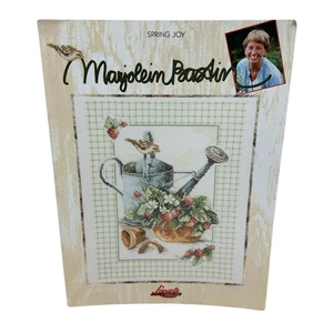 Vintage LEISURE ARTS Spring Joy Marjolein Bastin Cross Stitch Pattern Garden - Picture 1 of 3