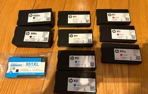 hp 950 /951 Hp950 Hp951 Black And Color pack Ink Cartyliges Lot - Picture 1 of 5