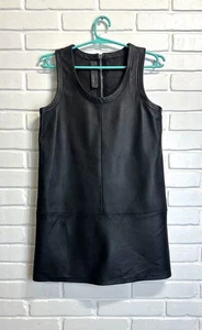 Neil Barrett Leather Dress women's straight fit SZ M Black RRP $930 - Picture 1 of 10