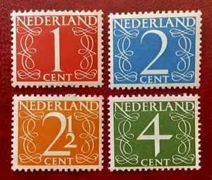 NETHERLANDS 1946-1947 MH Daily Numerals Scott 282-5 XF 164-2 - Picture 1 of 3