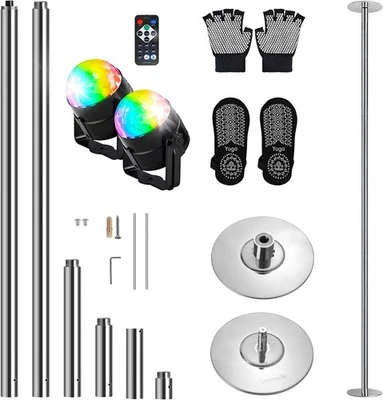 45mm Fitness Dance Pole – Static & Spinning Modes, Heavy-Duty Removable Pole - Image 1 of 4