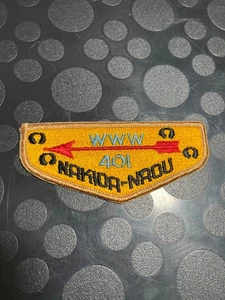 OA NAKIDA-NAOU LODGE 401 ZS1 FLAP, FAKE VERTICAL BACKGROUND MERGED 1975 BV - Picture 1 of 1