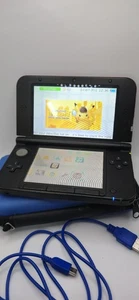 Nintendo 3DS XL Grau & Schwarz Konsole USB LADEGERÄT & Stylus Komplett Getestet UK 2ds Ds - Bild 1 von 5