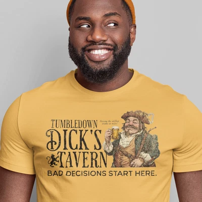 Tumbledown Dick's Tavern Dive Bar T-Shirt, Drinkers Shirt, Dive Bar Tee - Image 1 of 4