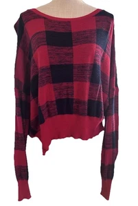 Denim & Supply Ralph Lauren Buffalo Plaid Sweater – Red & Black – Size XL - Picture 1 of 10