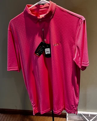 Polo de golf Greg Norman Performance para hombre talla S/P coral Foto 1 de 4