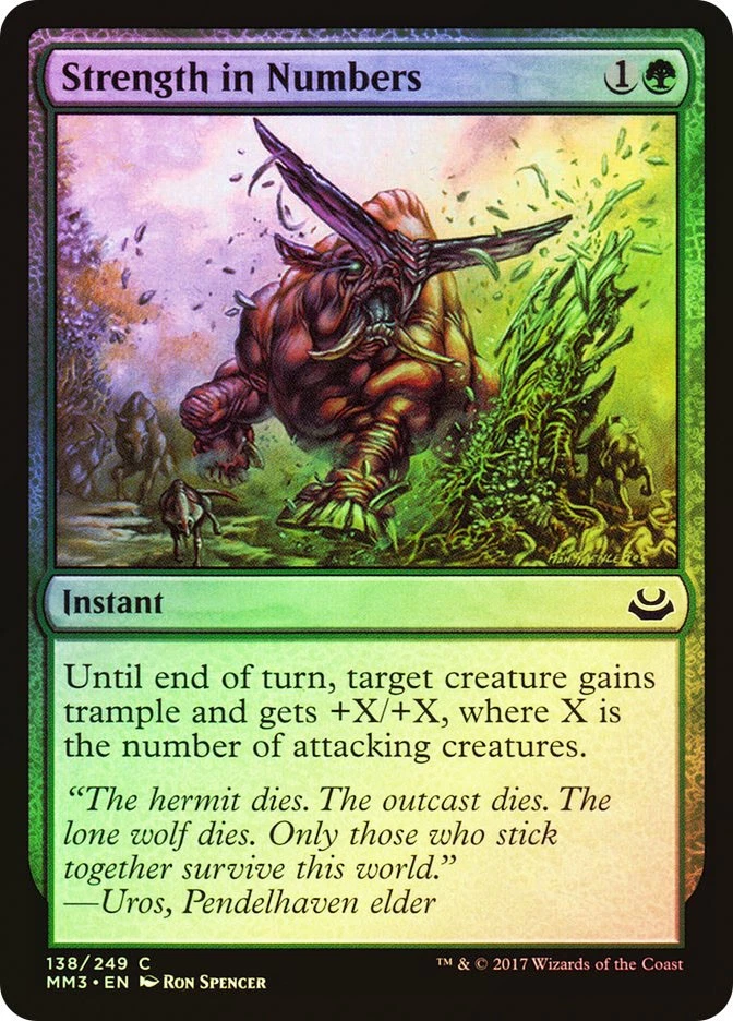 MTG FOIL Strength in Numbers  - Modern Masters 2017 #138 - Image 1 of 1