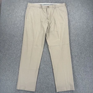 Chino Haggar Premium kaki taglio dritto piatto davanti 38x32 - Foto 1 di 9