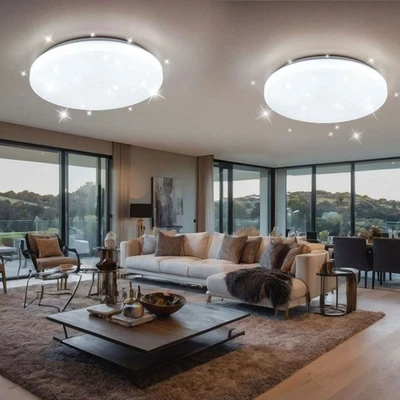 V-TAC Deckenlampe Deckenleuchte Wohnzimmerlampe LED Sternenhimmeleffekt D 50 cm 2x