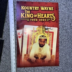 kountey wayne Poster Signed  king of hearts tour 2024 poster Wall Hanging Art - Picture 1 of 6