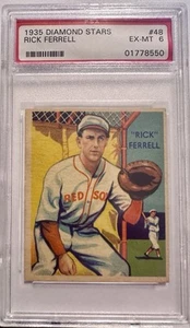 1935 DIAMOND STARS #48 RICK FERRELL HOF PSA 6 - Picture 1 of 2