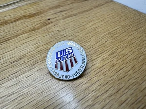 US Ski Team 1984 Sarajevo Jugoslawien Olympia Ski Pin - Bild 1 von 2