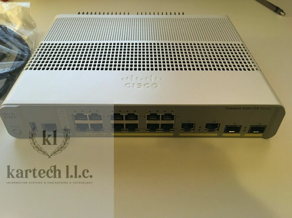 Cisco Catalyst WS-C3560CX-12PC-S 12-Port Ethernet Switch 3560-CX - Image 1 of 1