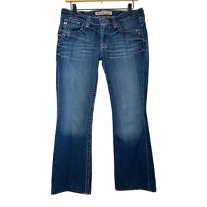 Big Star Y2K Casey K Low Rise Fit Bootcut Jeans Size 29 Flap Embroidered Pockets - Picture 1 of 11