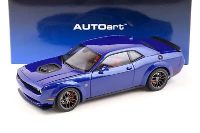 1:18 AUTOart Dodge Challenger R/T Scat Pacco Widebody 2022 Indigo Blu 71772 - Immagine 1 di 4
