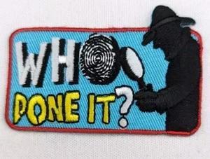 Girl Scout Who Done It Mystery Fun Patch Badge - Picture 1 of 3