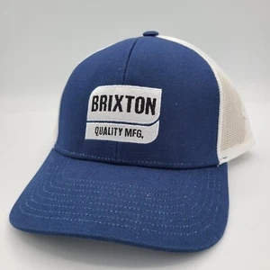 Brixton Supply Company Hat Blue White Mesh Logo Snapback Baseball Cap Quality - Picture 1 of 7