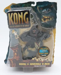 King Kong 2005 – Playmates – Kong Vs Juvenile V–Rex Action Figure Set – Sealed - Picture 1 of 8