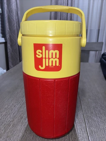 Vintage Slim Jim WWF Randy Macho Man Savage Coleman Thermos Cooler souvenir Cover