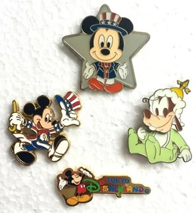 TOKYO DISNEYLAND LOT OF 4 MICKEY MOUSE BABY GOOFY DISNEY SEAS TRADING PINS ~ NEW - Picture 1 of 2