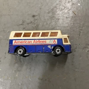 Lesney Matchbox Superfast Airport Coach American Airlines No. 68 1977 Blue UK - Picture 1 of 6