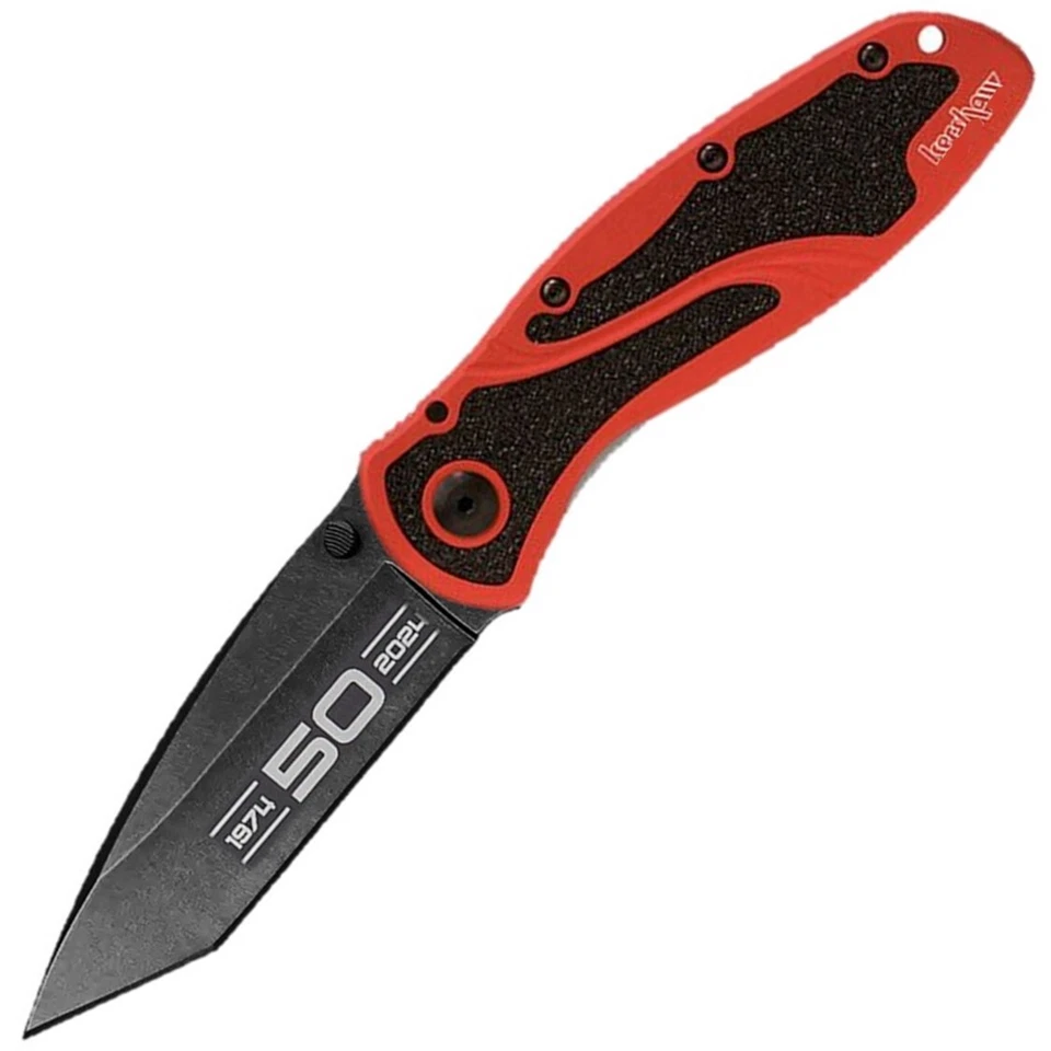 Cuchillo plegable de aluminio rojo Kershaw Blur Linerlock A/O 50 aniversario BDZ-1 1670K50W Foto 1 de 1