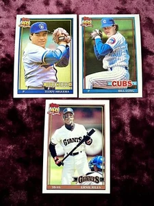 1991 Topps Baseball Legend Lot Higuera Brewers Riles SF Giants Long Cubs Jersey - Picture 1 of 1