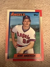 1990 Topps Baseball Card Kent Anderson California Angels #16