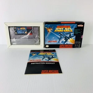 Super Strike Eagle Nintendo SNES Box Manual Inserts Complete CIB - Picture 1 of 19