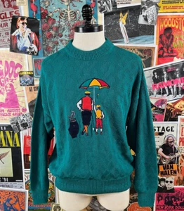 Suéter Jersey Grande Tejido Algodón Golf Clásicos Cambridge Años 90 Para Hombre De Colección - Imagen 1 de 10