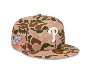 Philadelphia Phillies New Era MLB Duck Camo 1980 World Series eng anliegende Mütze 7 3/8 - Bild 1 von 8