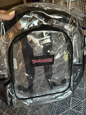 Mochila Trail Maker Transparente Correas Reforzadas para Escuela, Seguridad, Deportes Foto 1 de 4