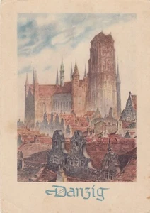 Danzig Gdansk AK uralt Marienkirche Künstler Ritscher Polen Polska 2404051 - Bild 1 von 2