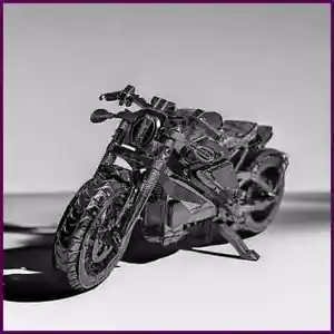 3D Metal Motorcycle Puzzle Kit - DIY Model Building Gift for Adults - Picture 1 of 6