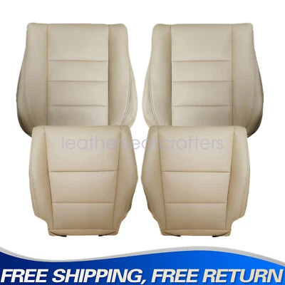 Replacement For 2008-2012 Honda Accord Front Bottom & TOP Seat Cover Tan 4PCS Foto 1 de 4