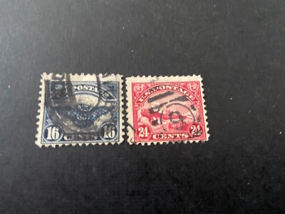 US Stamp Scott # C5 - C6 Airmail...Used... SCV $55 - Image 1 of 2