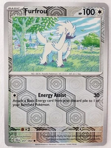 REVERSE HOLO Furfrou 051/064 NM/M - Tarjeta Pokémon Fábula Cubierta - Imagen 1 de 2